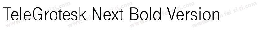 TeleGrotesk Next Bold Version 210字体转换